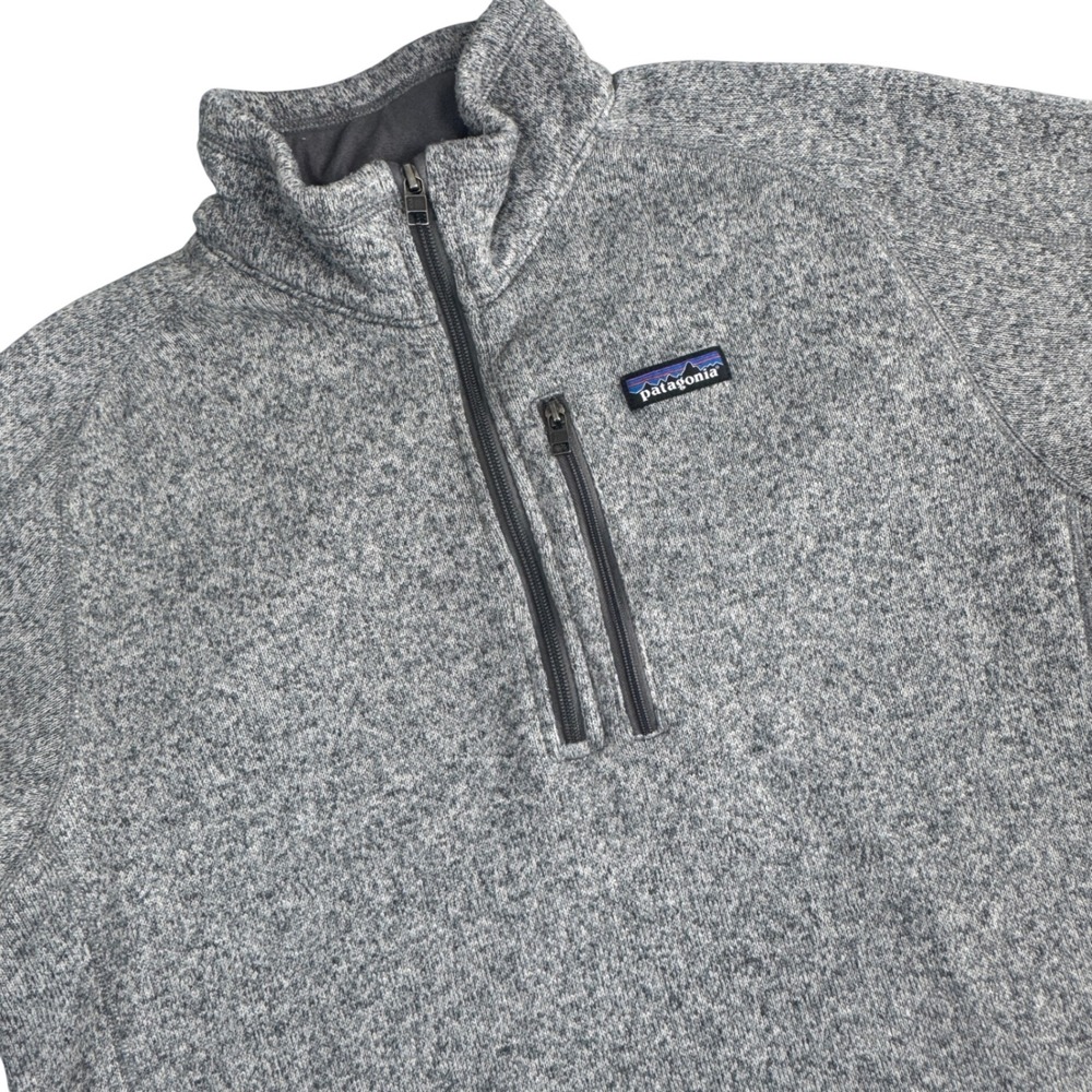 Patagonia Better Sweater Pullover Mens L Gray Quarter Zip Fleece Jacket Outdoor